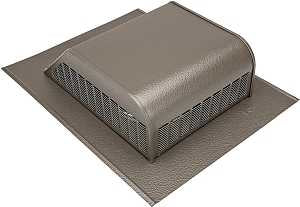 Lomanco LomanCool 750WB Static Roof Vent, Weathered Bronze, 16 in OAW, 50 sq-in Net Free Ventilating Area, Aluminum, Pack of 6
