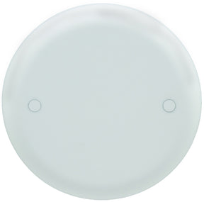 Carlon CPC4WH Box Cover, 4 in Dia, Round, Lexan, White