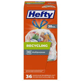 Hefty 30 gal No Scent Trash Bags Drawstring 36 pk, Pack of 6