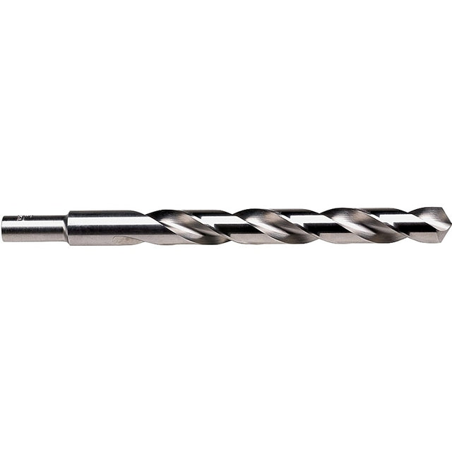Irwin 73828 Jobber Drill Bit, 7/16 in Dia, 5-1/2 in OAL, Spiral Flute, 2-Flute, 7/16 in Dia Shank, Reduced Shank