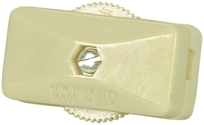 Eaton Wiring Devices 410 Series BP410V-SP-C Cord Switch, 3 A, 120 V, Ivory