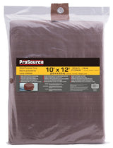 ProSource T1012BR90 Tarpaulin, 12 ft L, 10 ft W, 5 mil Thick, Polyethylene, Brown