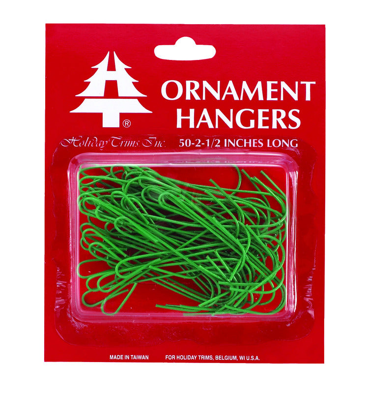 Holiday Trims 2-1/5 in. Ornament Hooks 50 pk, Pack of 72