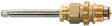 Danco 15250B Faucet Stem, Brass, Brass, 5-15/32 in L, For: Sterling 600 Series Two Handle Tub/Shower Faucets