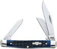 Case XX 02806 Folding Pocket Knife, 2.42 in Clip, 1.57 in Pen, 1.58 in Sheep Foot L Blade, 3-Blade, Jigged Handle