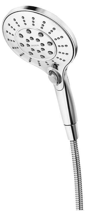 Moen Engage Series 26112EP Hand Shower, 1/2 in Connection, 1.75 gpm, 6 -Spray Function, Plastic, Chrome-Plated
