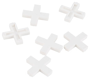Vulcan MJ-T80806-3L Tile Spacer, 3/8 in Thick, Cross, Plastic