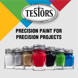 Testors Gloss White Hobby Paint 0.25 oz, Pack of 6
