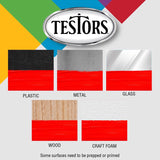 Testors Gloss White Hobby Paint 0.25 oz, Pack of 6