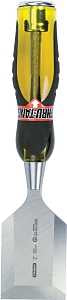 STANLEY Fatmax Thru-Tang 16-981 Chisel, 2 in Tip, 9 in OAL, Carbon Steel Blade, Ergonomic Handle