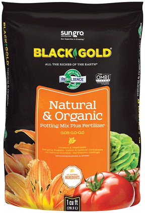 sun gro 1402040 1 CFL P Potting Mix, 1 cu-ft Coverage Area, Granular, Brown/Earthy, 70 oz Bag