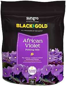 sun gro 1410502 8 QT P African Violet Potting Mix, Granular, Brown/Earthy, 240 oz Bag