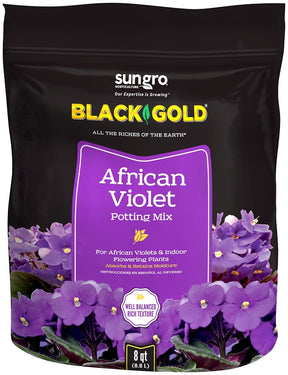 sun gro 1410502 8 QT P African Violet Potting Mix, Granular, Brown/Earthy, 240 oz Bag