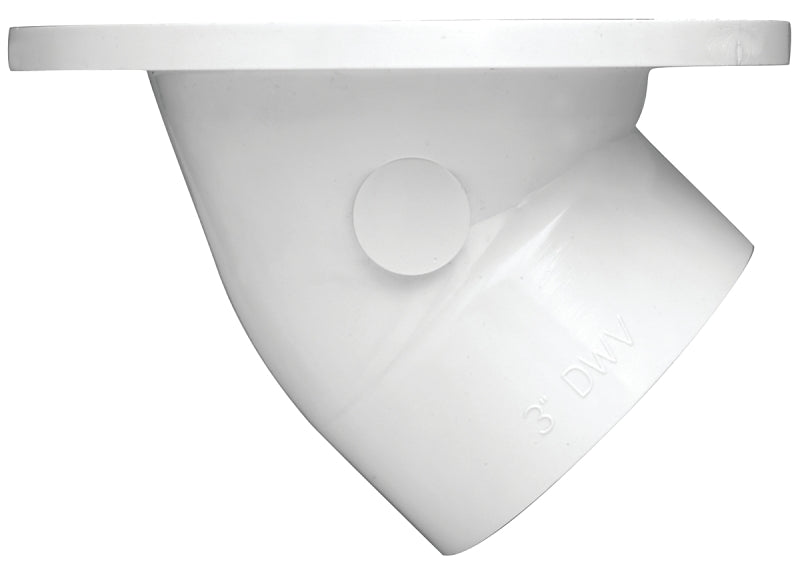 Oatey 43816 Closet Flange, 3, 4 in Connection, PVC, White