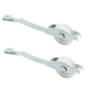 Prime-Line B 649 Roller Assembly, 1 in Dia Roller, 1/4 in W Roller, Plastic/Steel, Gray, 2-Roller
