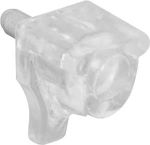 Prime-Line U 10156 Shelf Support Peg, 10 lb, Plastic, Clear, Wall