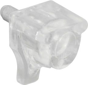 Prime-Line U 10156 Shelf Support Peg, 10 lb, Plastic, Clear, Wall