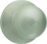 Kwikset 200P 15RCLRCSV1 Passage Knob, Polo, 2-5/8 in W x 2-5/8 in H Dimensions, Zinc, Satin Nickel