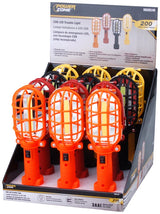 PowerZone 12578 Trouble Light, 1-Lamp, LED Lamp, 200 Lumens, Red/Black/Yellow/Orange, Pack of 12