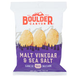 Boulder Canyon Malt Vinegar and Sea Salt Kettle Cooked Potato Chips 2 oz Pegged, Pack of 8