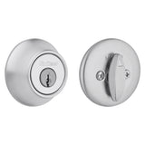 Kwikset 660 26DRCALRCSK3BX Deadbolt, Traditional, Satin Chrome, 2-3/8, 2-3/4 in Backset, 1-3/4 to 1-3/8 in Thick Door, Pack of 3