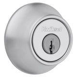 Kwikset 660 26DRCALRCSK3BX Deadbolt, Traditional, Satin Chrome, 2-3/8, 2-3/4 in Backset, 1-3/4 to 1-3/8 in Thick Door, Pack of 3