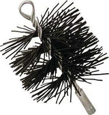Imperial Polypro BR0181 Round Chimney Brush, 6 in Dia Brush, Polypropylene Trim