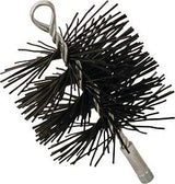 Imperial Polysweep BR0077 Round Chimney Brush, 6 in Dia Brush, Polypropylene Trim