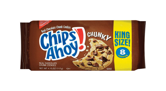 Chips Ahoy! Chunky Chocolate Chip Cookies 4.15 oz Packet, Pack of 8