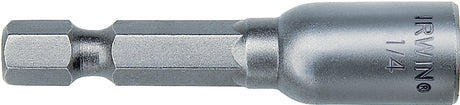 Irwin 3548321C Series Nutsetter, 1/2 in Dia, 5/16 in Drive, Lobular Drive, 2-9/16 in L, 1/4 in L Shank, Hex Shank