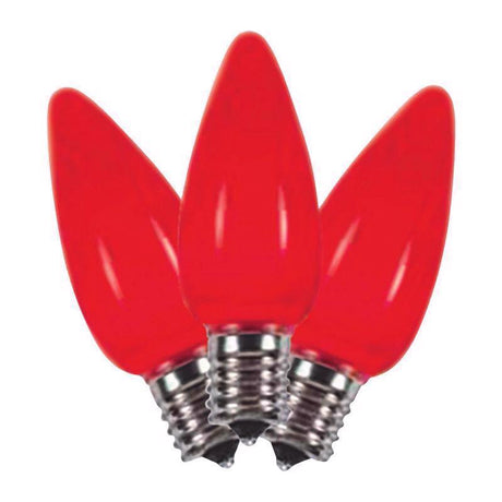 Holiday Bright Lights LED C9 Red 25 ct Replacement Christmas Light Bulbs