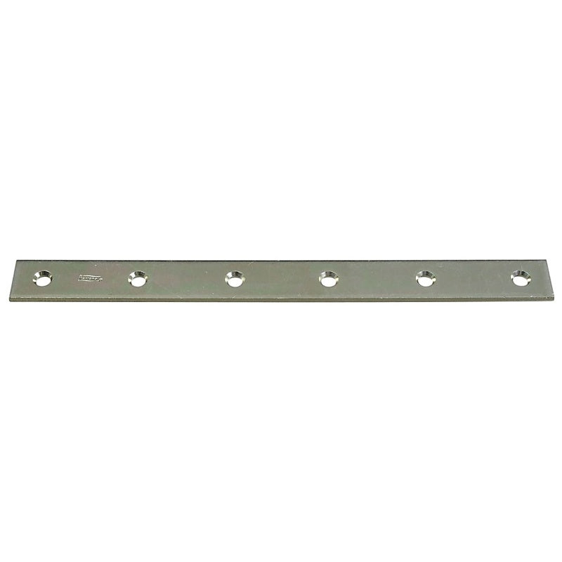 National Hardware N220-335 Mending Brace, 12 in L, 1-1/8 in W, Steel, Zinc, Screw