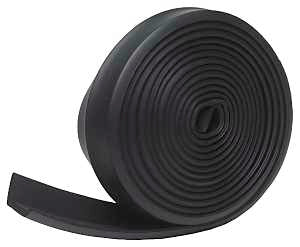 Frost King G16H Garage Door Bottom Kit, 2-1/4 in W, 16 ft L, Rubber, Black