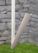 Frost King GWS3W PALLET Downspout Extender, 6 ft L Extended, Plastic, White, For: 2 x 3 in and 3 x 4 in Downspouts
