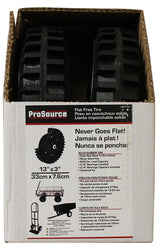 ProSource FTF13X3 Flat Free Tire, 600 lb, 2-Wheel, 13 x 3 in Wheel