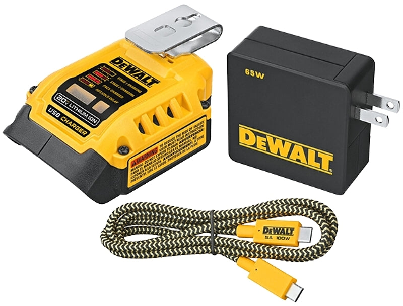 DEWALT DCB094K Portable USB Charging Kit, 20 V Input