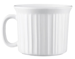 Corelle 1035985 Meal Mug, 20 oz, Plastic/Stoneware, French White, Pack of 4