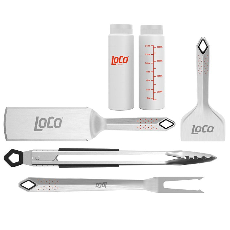 LoCo 2023050271 Griddle Essential Kit, Stainless Steel Blade, Stainless Steel Handle, Ergonomic Handle