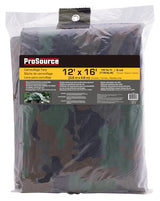 ProSource C1212110 Tarpaulin, 16 ft L, 12 ft W, 6 mil Thick, Polyethylene, Camouflage