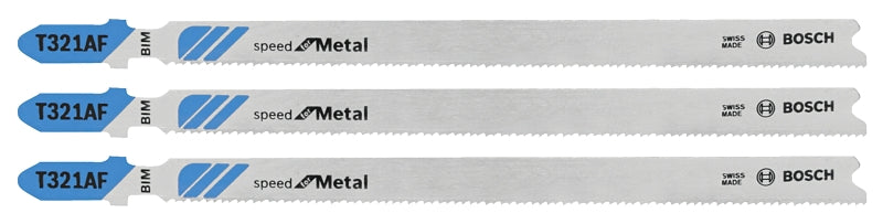 T321af Bosch T321AF3 Jig Saw Blade, 0.3 in W, 5-1/4 in L, 21 TPI, Pack of 5 ...