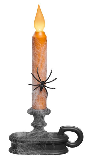 Xodus Innovations HW1215 Halloween Wind Candle Decor, 8-1/2 in H, Plastic, Black/Orange, Indoor, Pack of 6