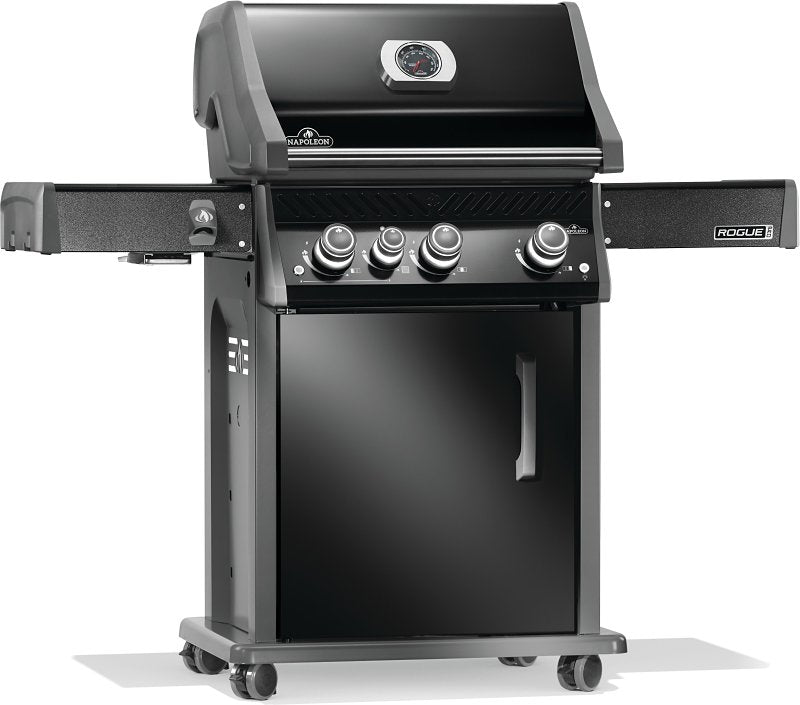 Napoleon Rogue PRO 425 Series RP425SIBPK-2 Gas Grill with Infrared Side Burner, 42,000 Btu, Propane, 3-Burner