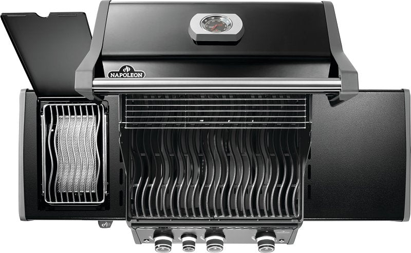 Napoleon Rogue PRO 425 Series RP425SIBPK-2 Gas Grill with Infrared Side Burner, 42,000 Btu, Propane, 3-Burner