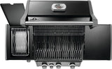 Napoleon Rogue PRO 425 Series RP425SIBPK-2 Gas Grill with Infrared Side Burner, 42,000 Btu, Propane, 3-Burner