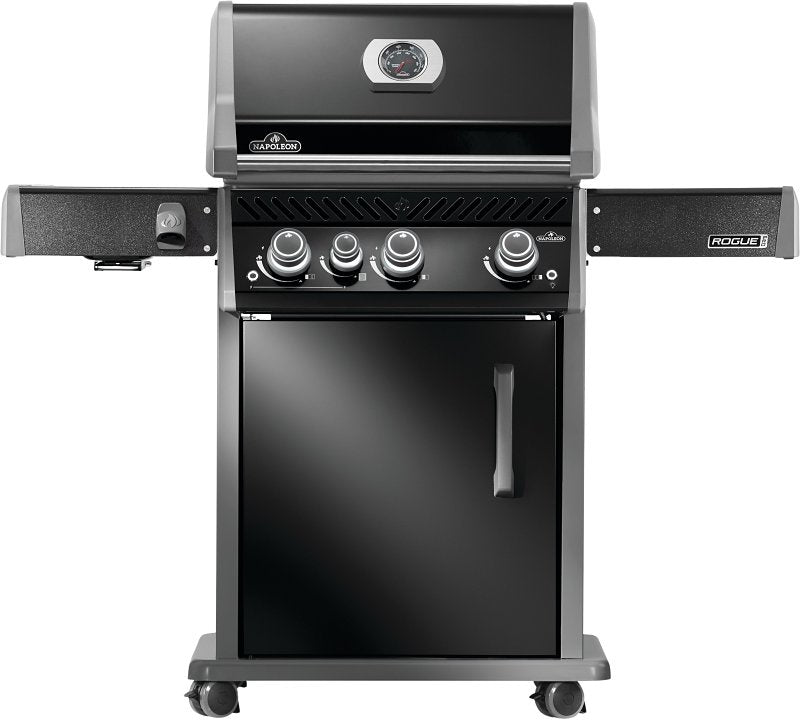 Napoleon Rogue PRO 425 Series RP425SIBPK-2 Gas Grill with Infrared Side Burner, 42,000 Btu, Propane, 3-Burner