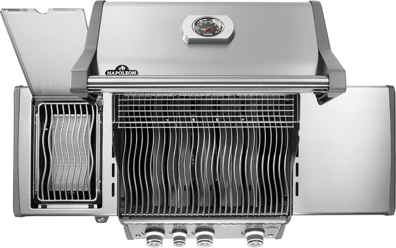 Napoleon Rogue PRO 425 Series RP425SIBPSS-2 Gas Grill with Infrared Side Burner, 42,000 Btu, Propane, 3-Burner