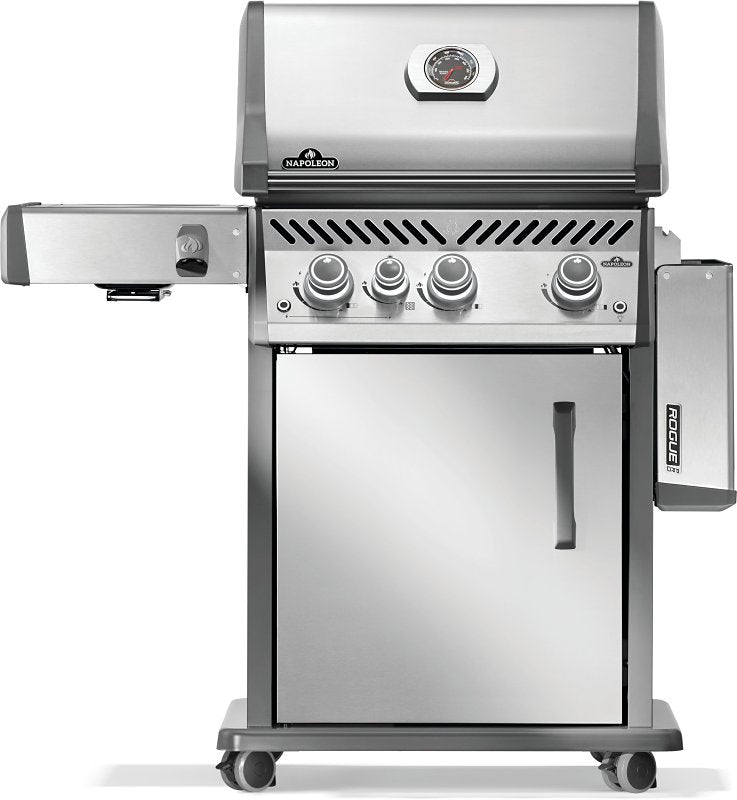 Napoleon Rogue PRO 425 Series RP425SIBPSS-2 Gas Grill with Infrared Side Burner, 42,000 Btu, Propane, 3-Burner