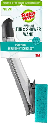 Scotch-Brite 547-W Scrub Tub and Shower Wand, Blue, 11-3/4 in OAL