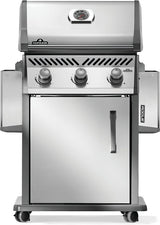 Napoleon Rogue Series R425PSS-2 Gas Grill, 42,000 Btu/hr BTU, Liquid Propane, 3-Burner, Side Shelf Included: Yes