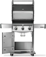 Napoleon Rogue Series R425PSS-2 Gas Grill, 42,000 Btu/hr BTU, Liquid Propane, 3-Burner, Side Shelf Included: Yes